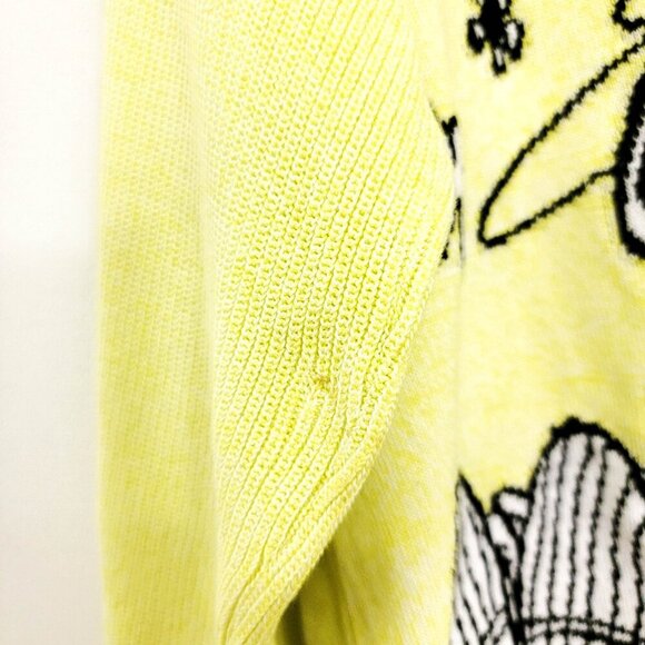 Iceberg History Peanuts Collection 2022 Intarsia Lucy Sweater in Yellow Small - Picture 6 of 13